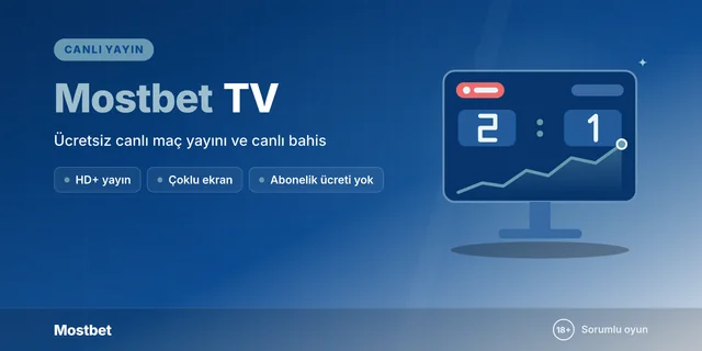 Mostbet TV canlı maç yayını rehberi kapağı: canlı skor tabelası ve hareket eden oran grafiği